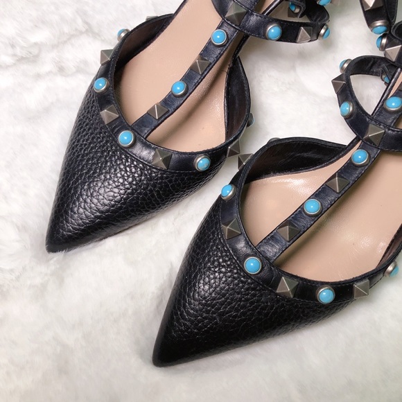❤️SOLD❤️Valentino rockstud slingbacks black 36 - Picture 3 of 9